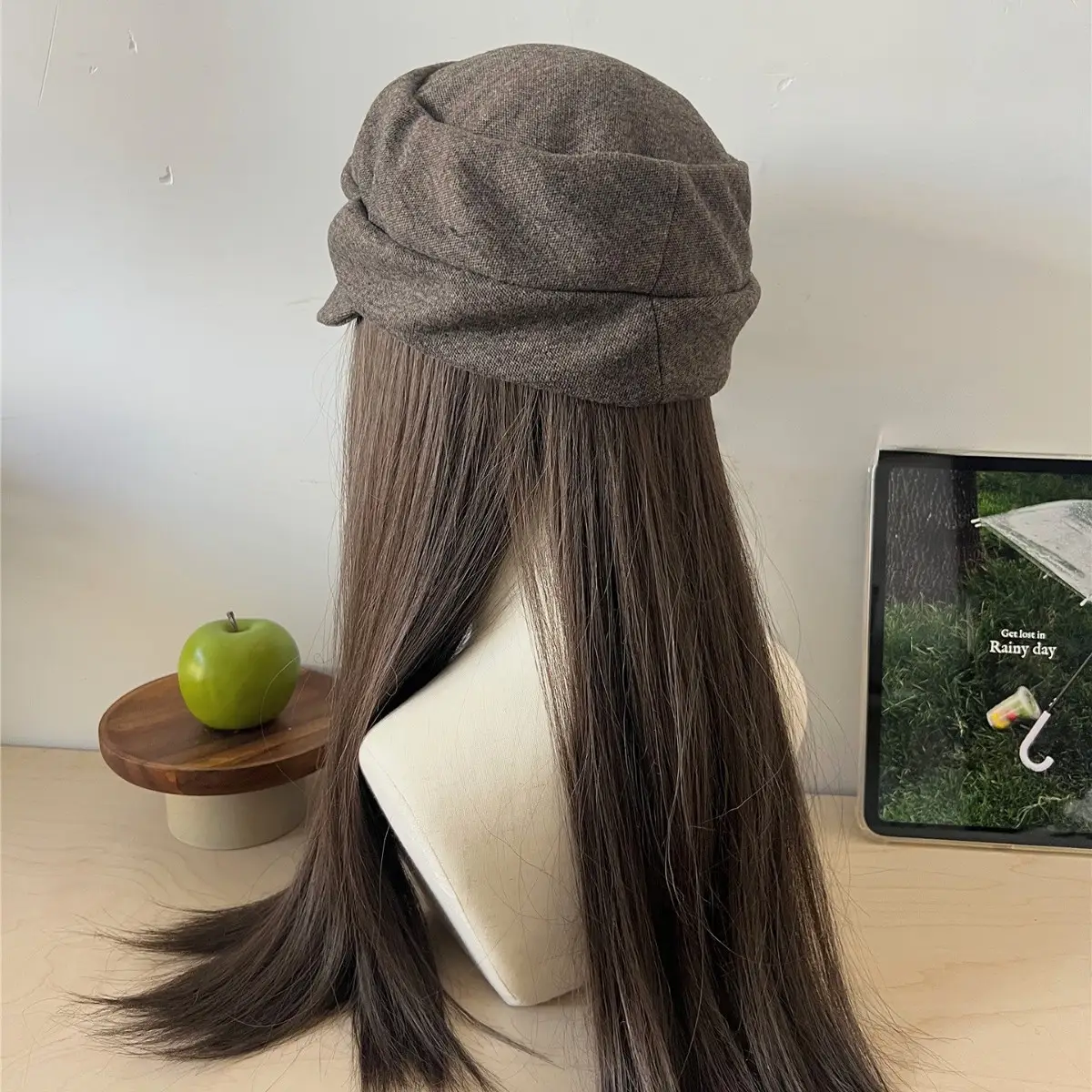 Wool Blend Equestrian Hat for Women Flat Top - Image 4