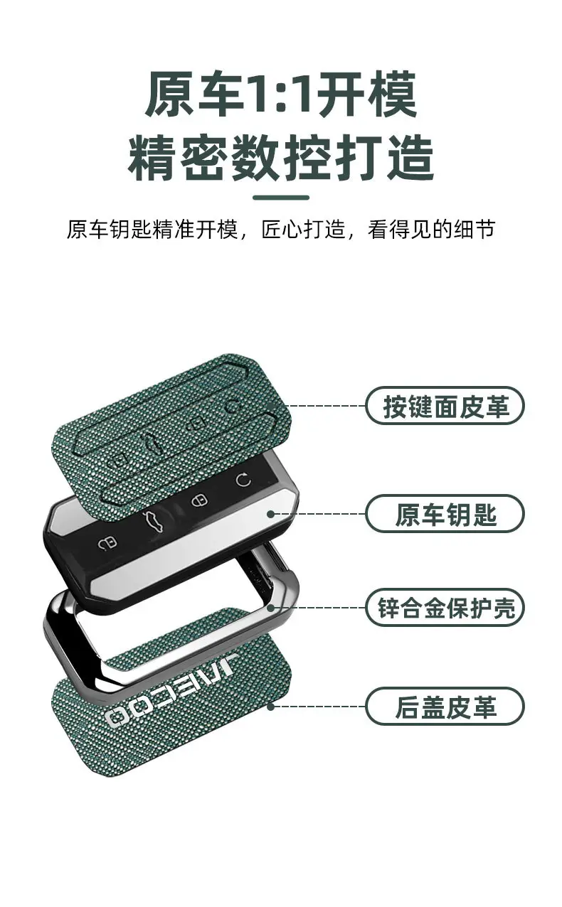 Jinecoo Key Cover 2025 J5 Car Full Shell Buckle — feature 7