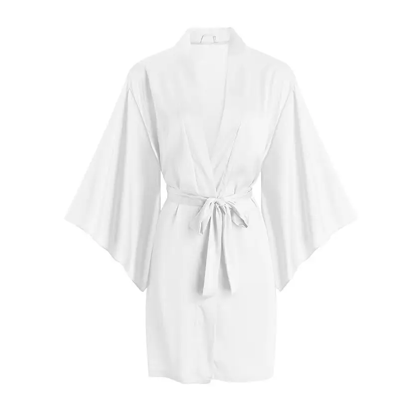 Pajamas for Women, Sexy and High-End Style, Summer Ice Silk Lace Backless Camisole with Chest Pads, Long-Sleeve Two-Piece Set, Thin Style