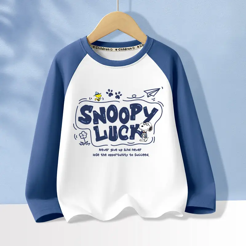 Snoopy Pure Cotton Long Sleeve T-Shirt Boys 2025 - Image 22