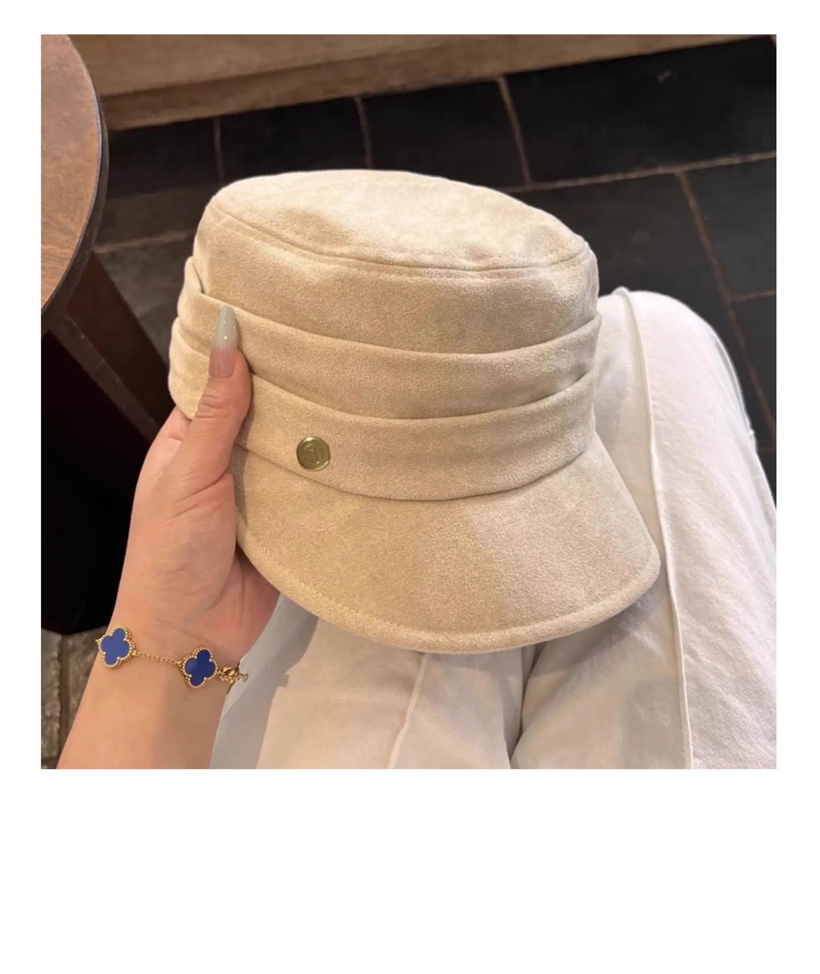 Women Black Duck-Bill Beret Hat 2025 New Autumn Winter Face Show — feature 6