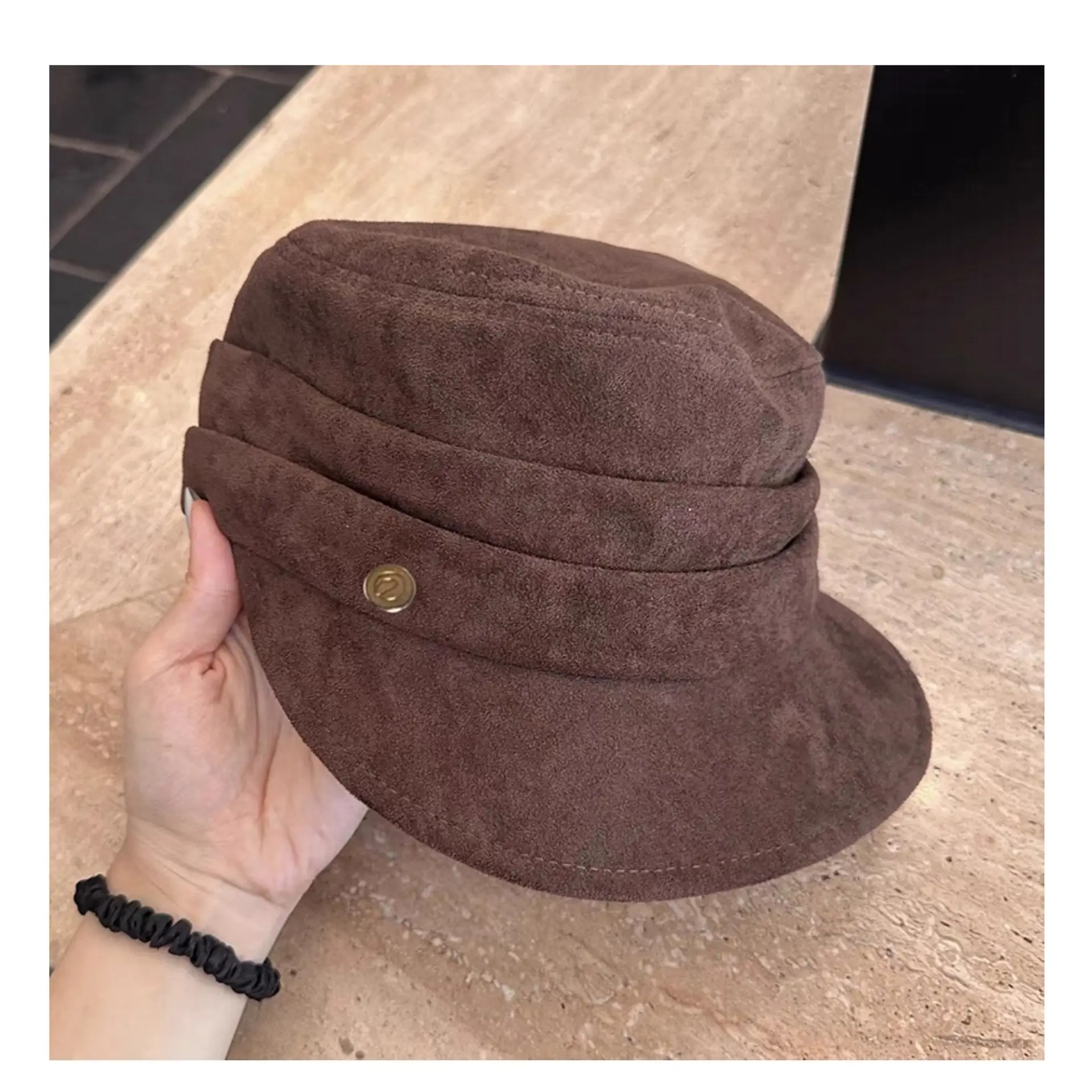 Women Black Duck-Bill Beret Hat 2025 New Autumn Winter Face Show — feature 7