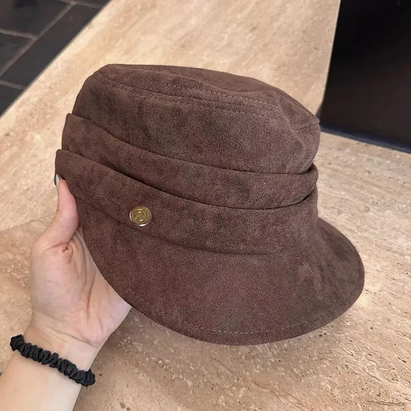 Women Black Duck-Bill Beret Hat 2025 New Autumn Winter Face Show - Image 2