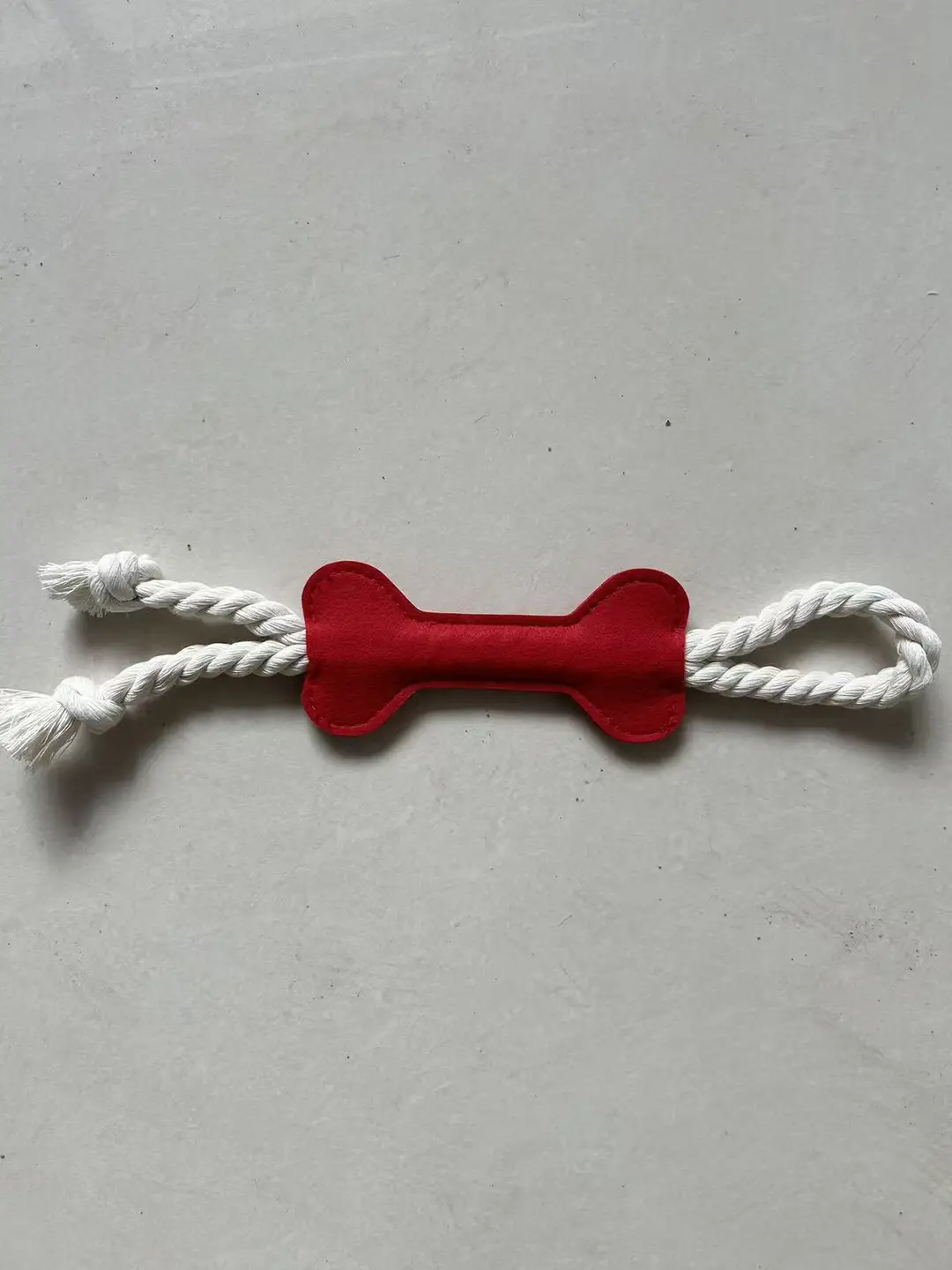 Cross-Border Pet Toys Chewing Toys Ready-Made Felt Bone-Shaped Dog Portable Teething Bone Stick