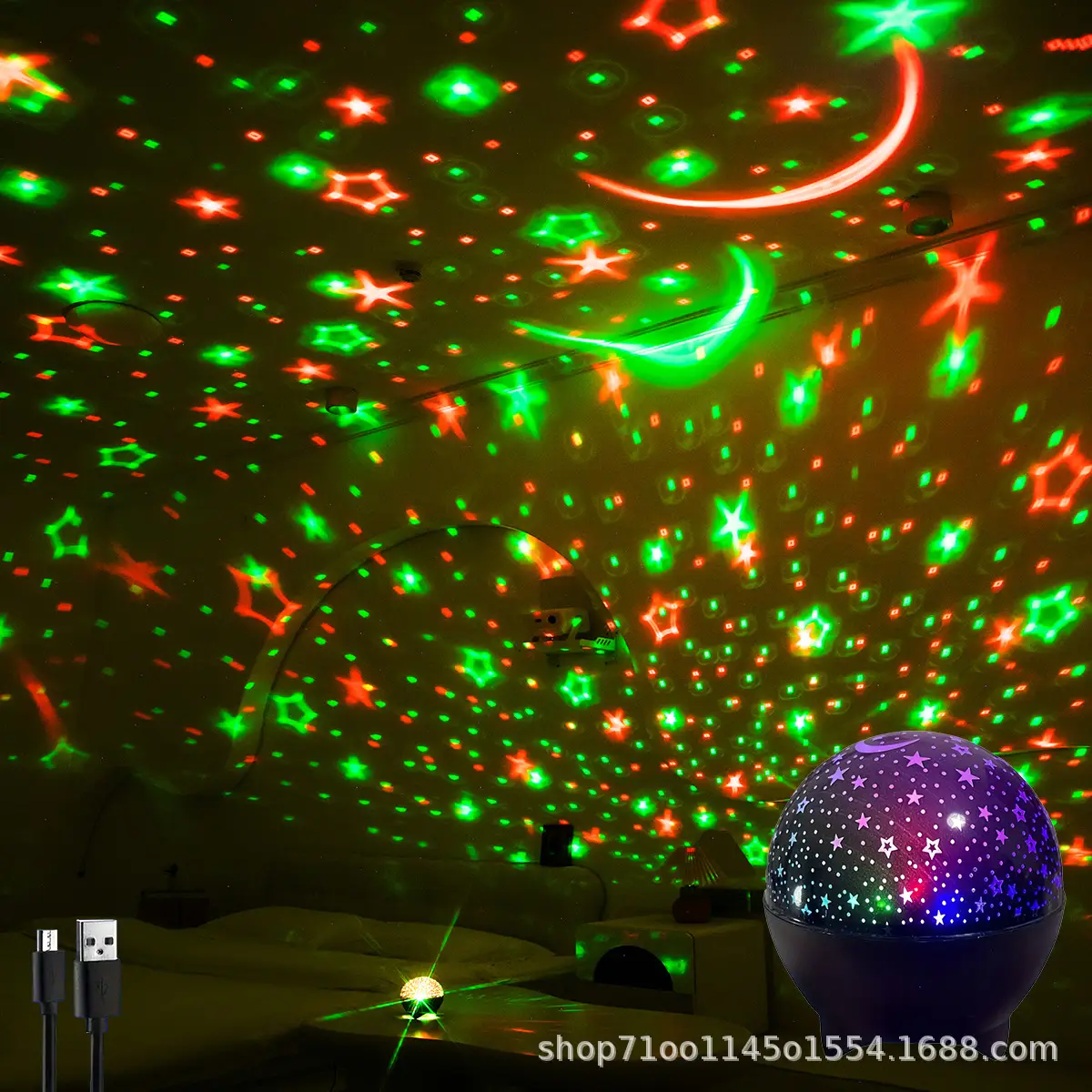 5V Starry Sky LED Projection Night Light Ball - Image 6