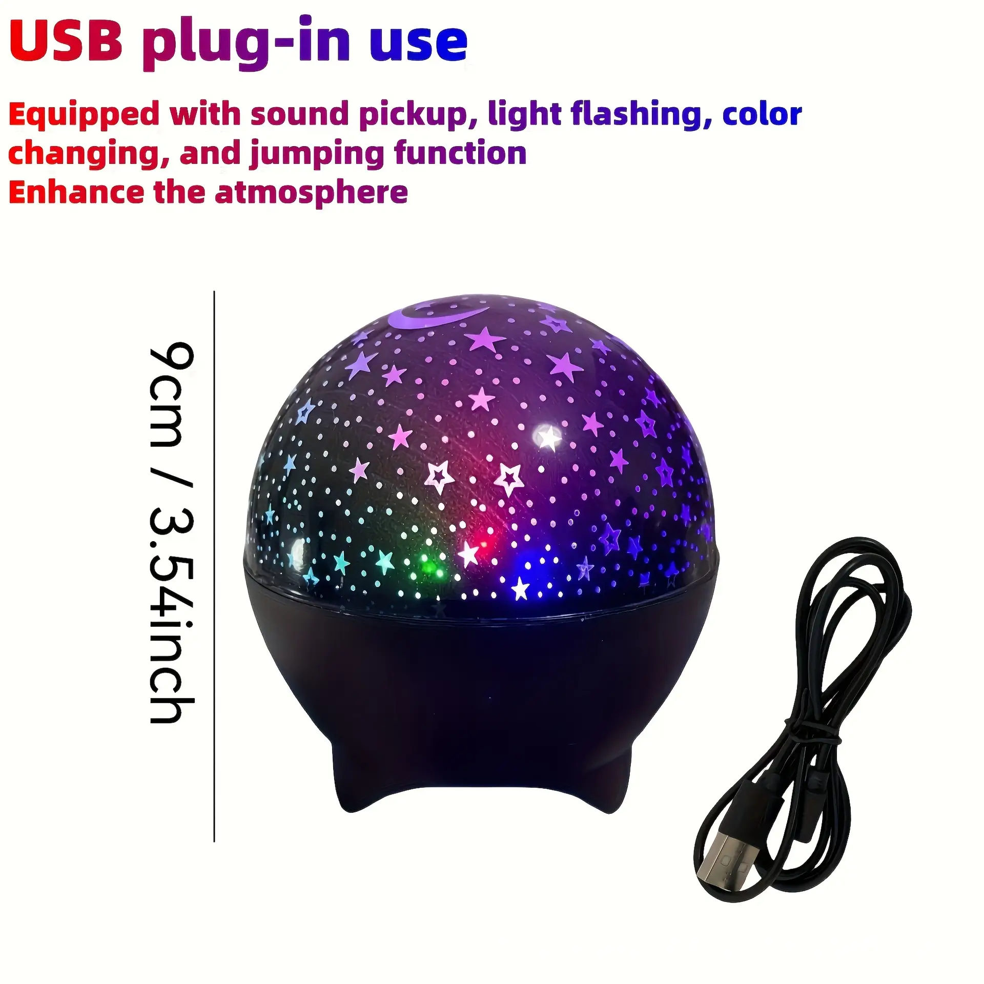 5V Starry Sky LED Projection Night Light Ball - Image 7