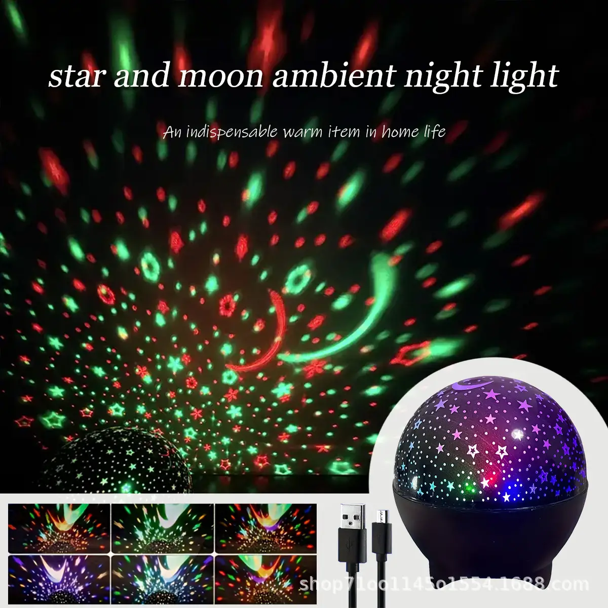 5V Starry Sky LED Projection Night Light Ball — feature 18