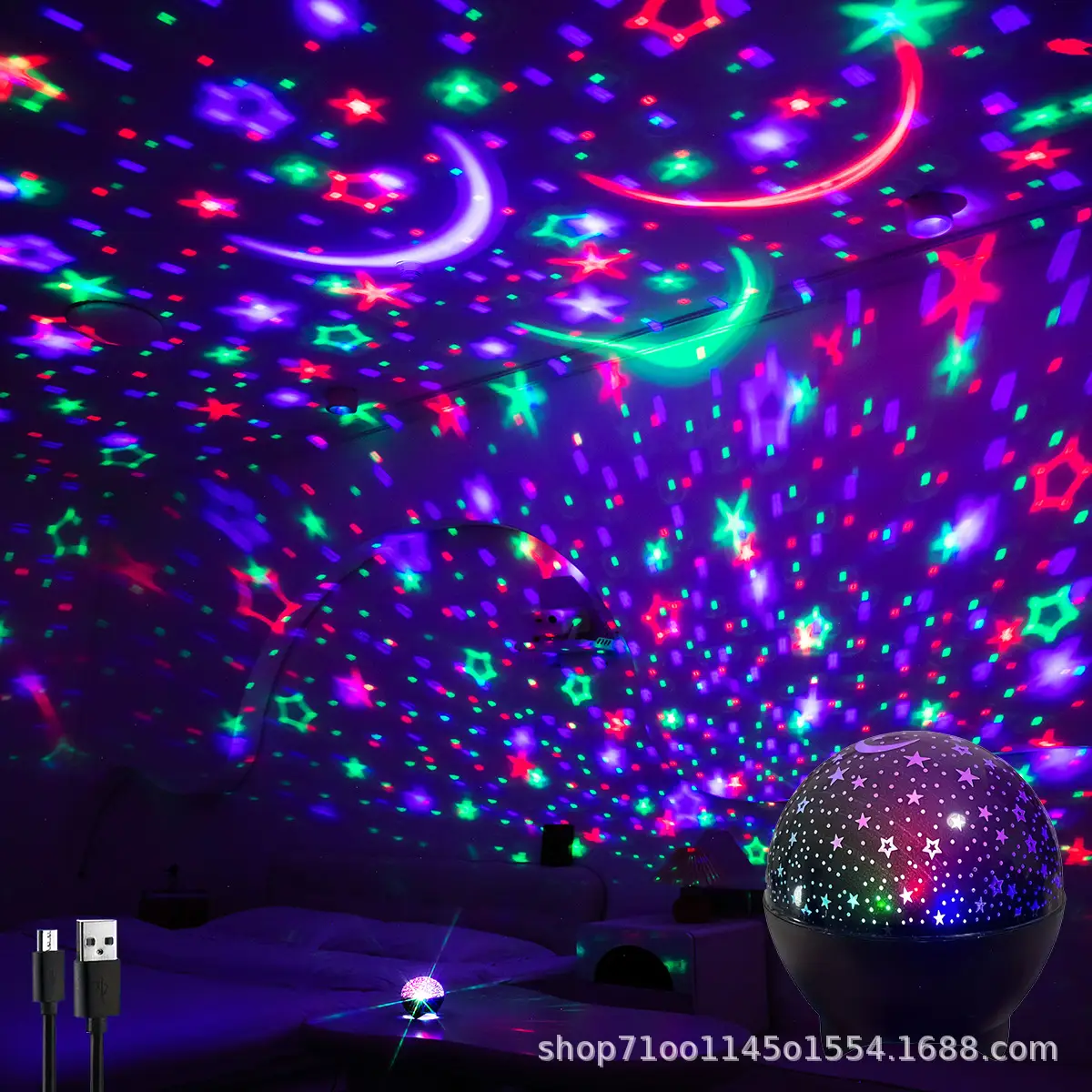 5V Starry Sky LED Projection Night Light Ball — feature 25