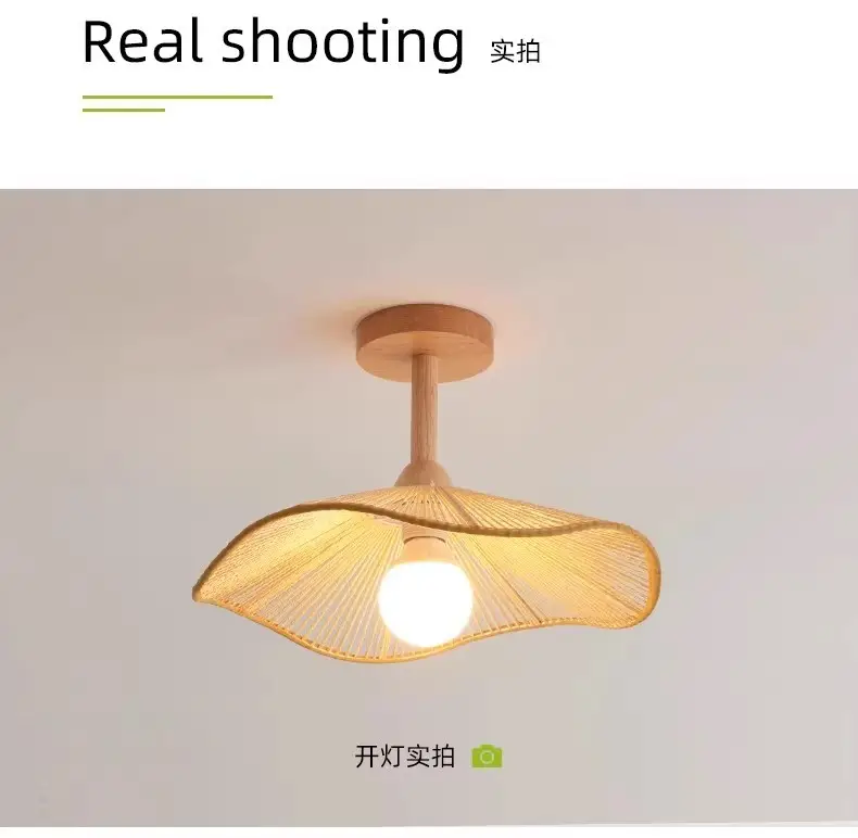 Wabi-Sabi Style Corridor Light, Aisle Light, Ceiling Light, Japanese Retro Entrance, Balcony, Staircase, Bedroom, Restaurant Lighting Fixtures — feature 14