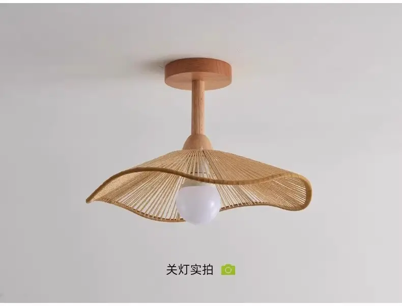 Wabi-Sabi Style Corridor Light, Aisle Light, Ceiling Light, Japanese Retro Entrance, Balcony, Staircase, Bedroom, Restaurant Lighting Fixtures — feature 15