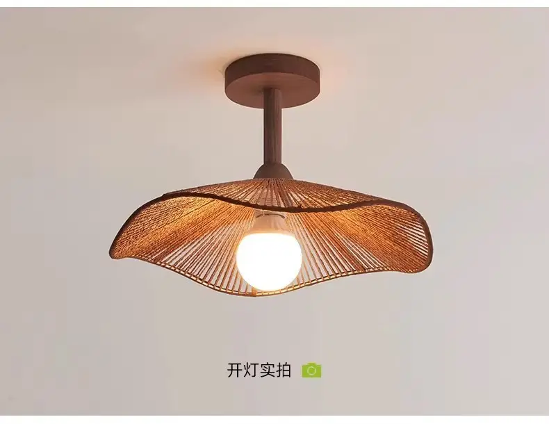 Wabi-Sabi Style Corridor Light, Aisle Light, Ceiling Light, Japanese Retro Entrance, Balcony, Staircase, Bedroom, Restaurant Lighting Fixtures — feature 16