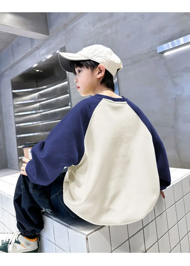 Children's Velvet T-Shirt MDD Graphic Boys Warm Sweatshirt — feature 12