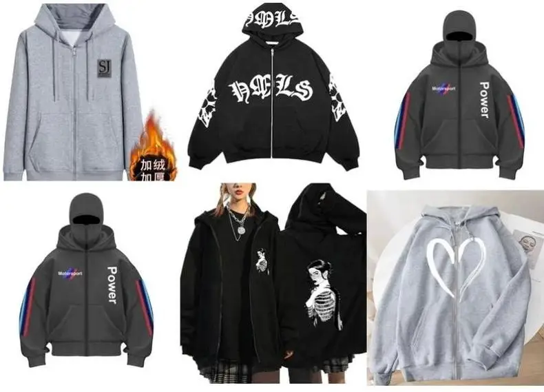 Men Los Angeles Pattern Hoodie Fleece Lined Warm — feature 10