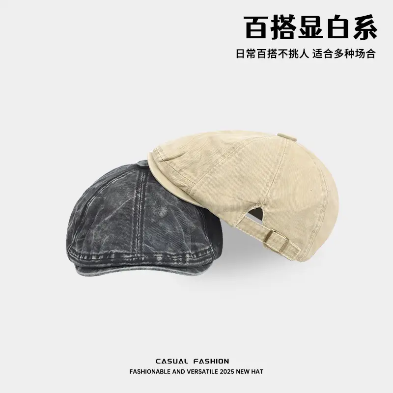 Men Black Gradient Baseball Cap Forward Sunshade - Image 7