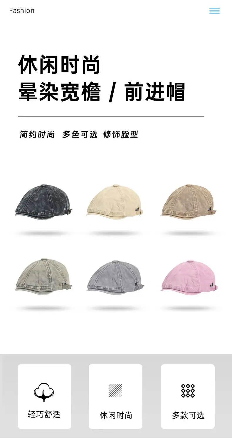 Men Black Gradient Baseball Cap Forward Sunshade — feature 2