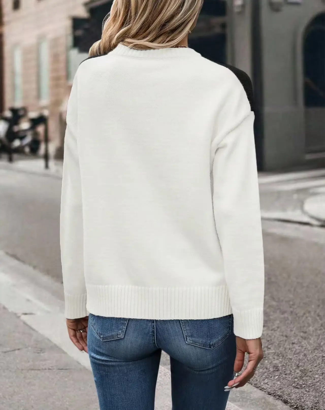 Women's New Color-Blocked Knit Sweater Pullover 2025 — feature 12