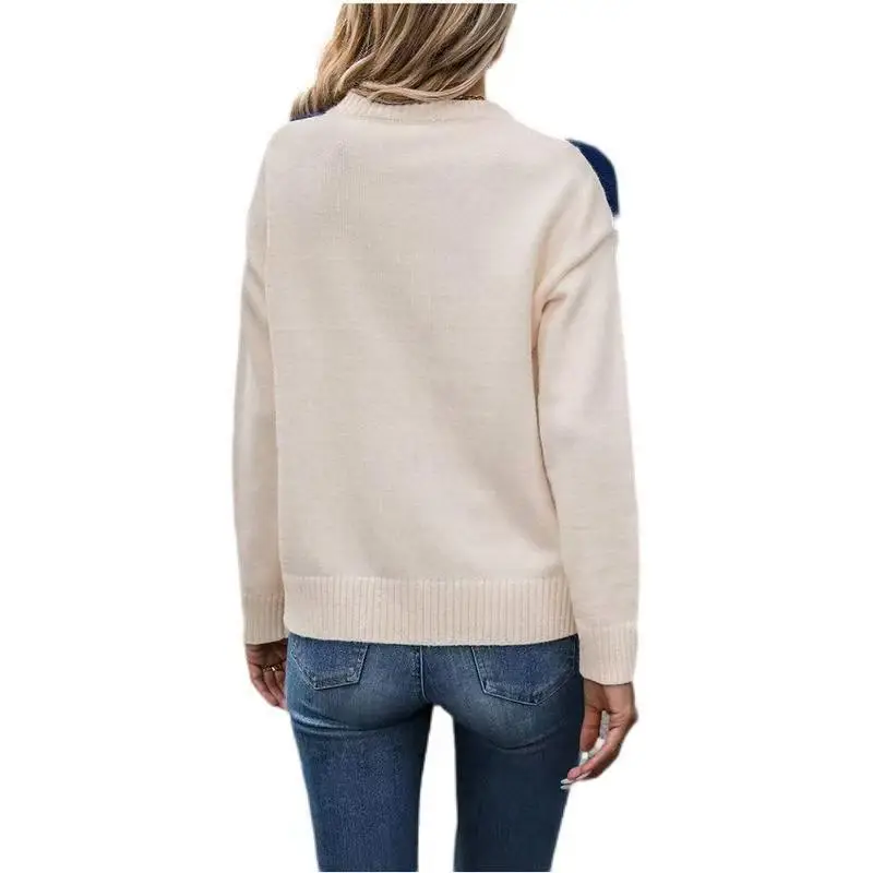 Women's New Color-Blocked Knit Sweater Pullover 2025 — feature 9
