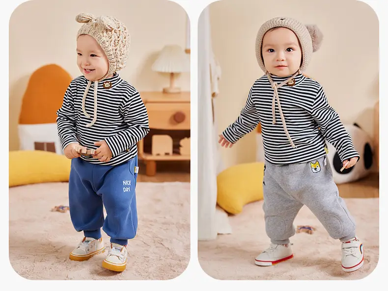 Baby Long Sleeve T-Shirt Winter Boys Bottoming Set — feature 15