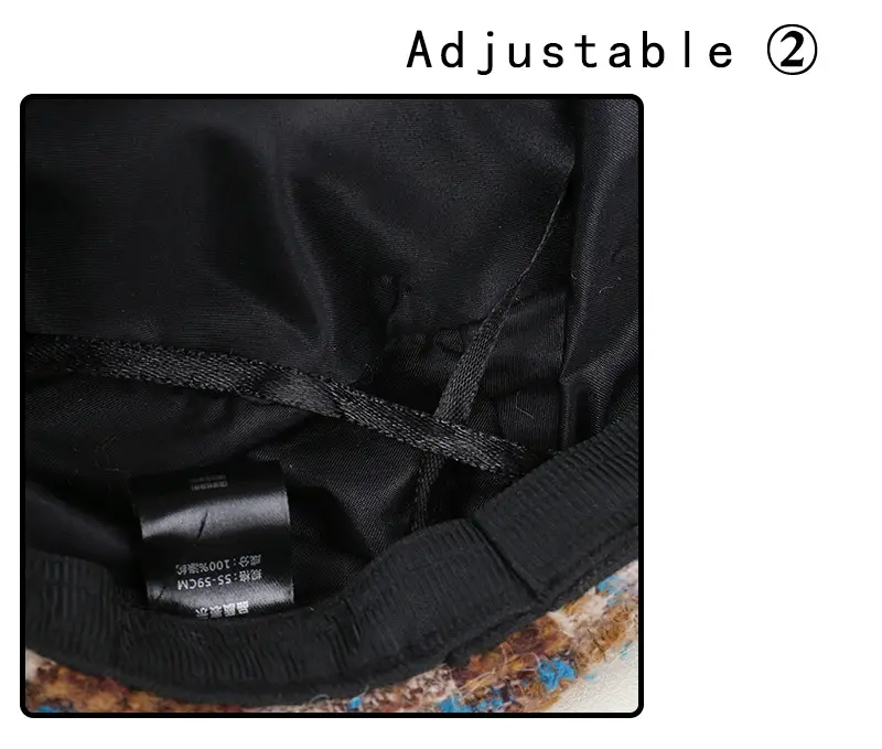 Korean Style Women's Autumn Winter Tweed Cap — feature 23