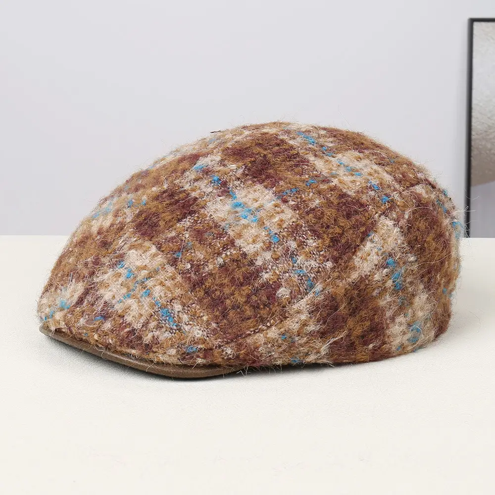 Korean Style Women's Autumn Winter Tweed Cap - Image 6