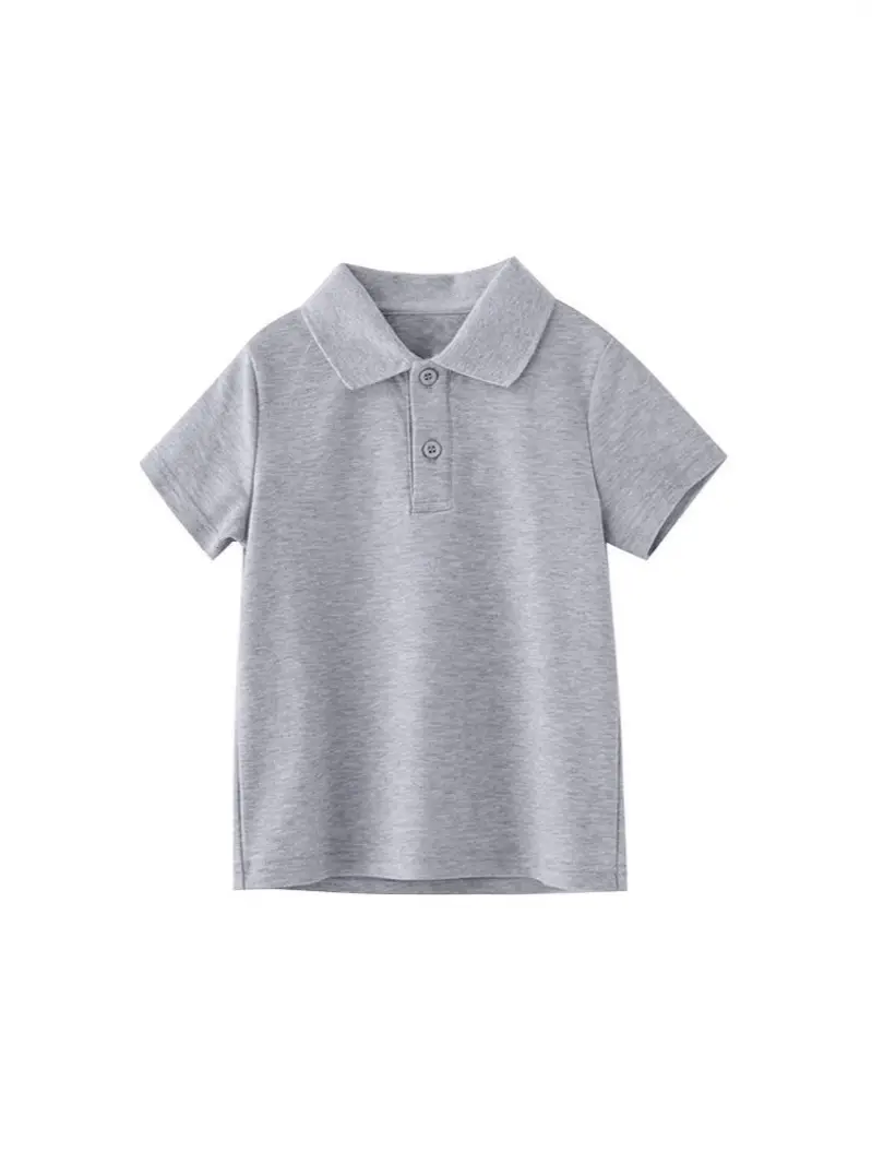 Children's Blue Polo T-Shirt Boys Girls Primary School Uniforms - Image 6