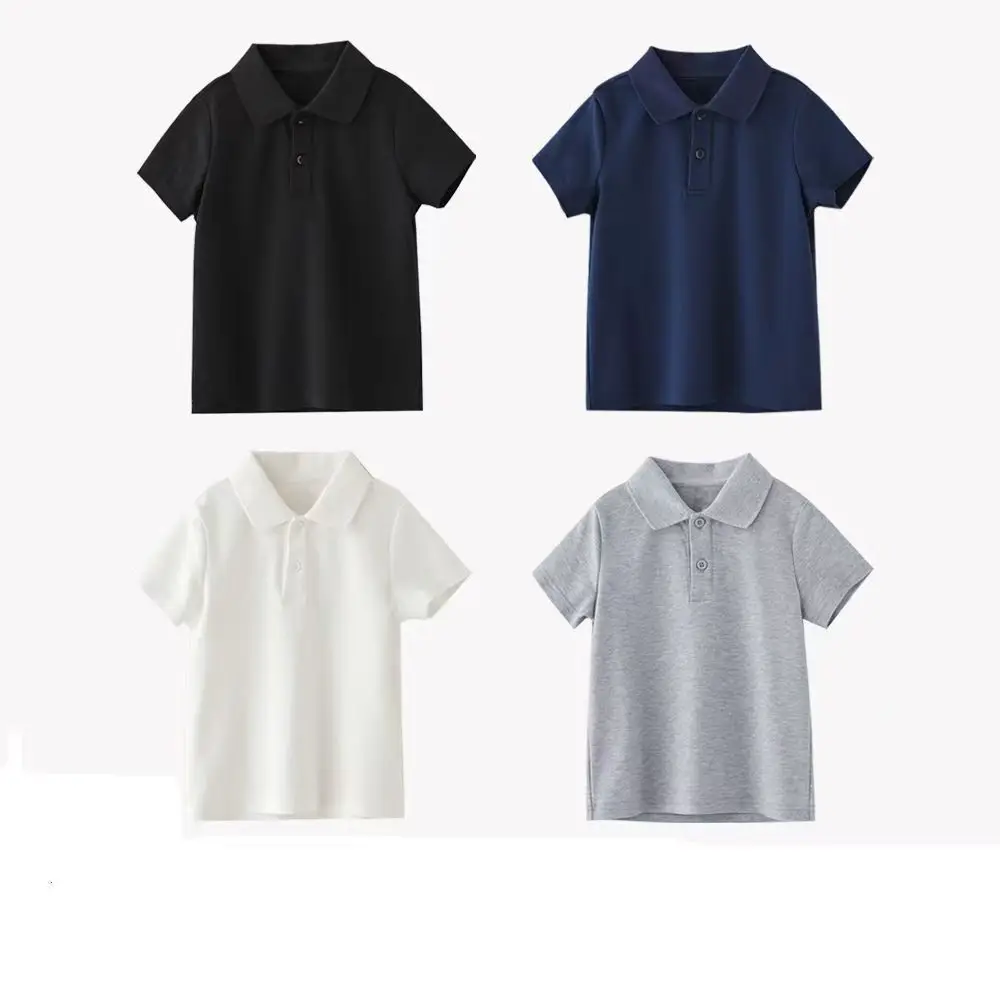 Children's Blue Polo T-Shirt Boys Girls Primary School Uniforms — feature 1