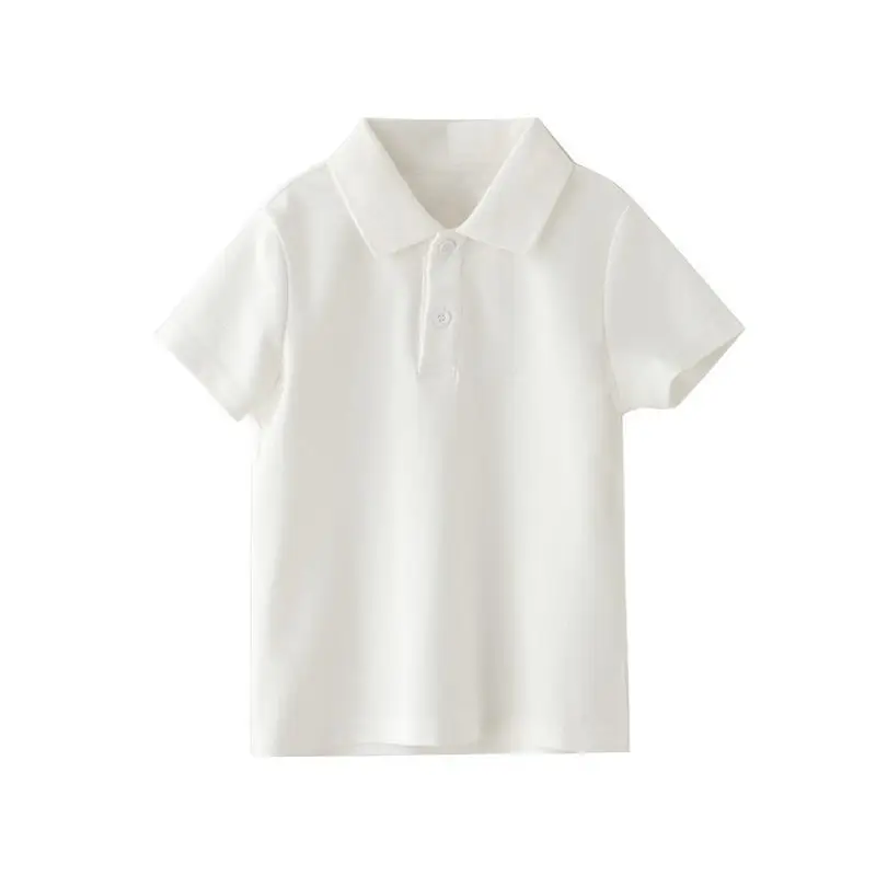 Children's Blue Polo T-Shirt Boys Girls Primary School Uniforms — feature 2