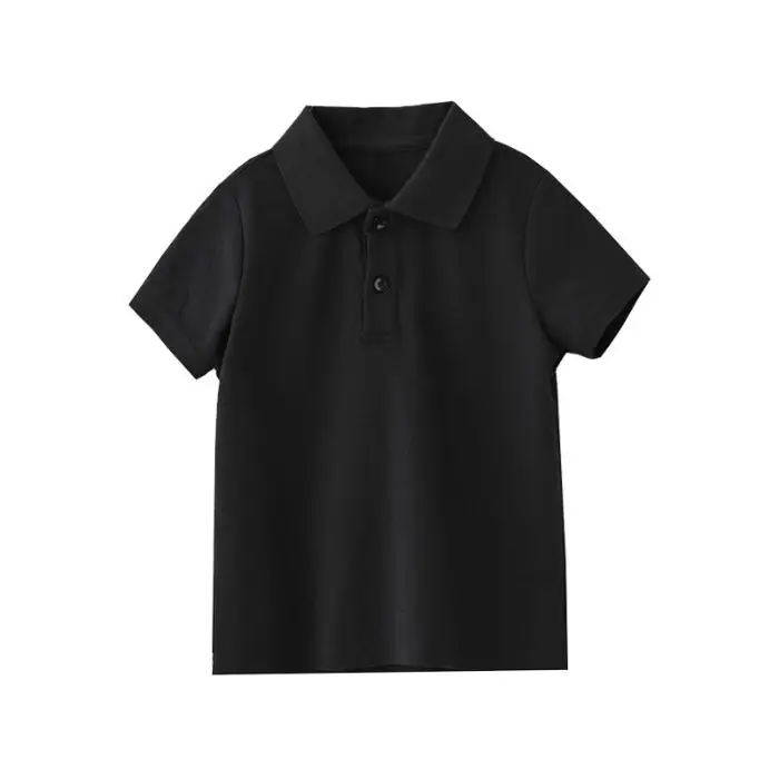 Children's Blue Polo T-Shirt Boys Girls Primary School Uniforms — feature 3