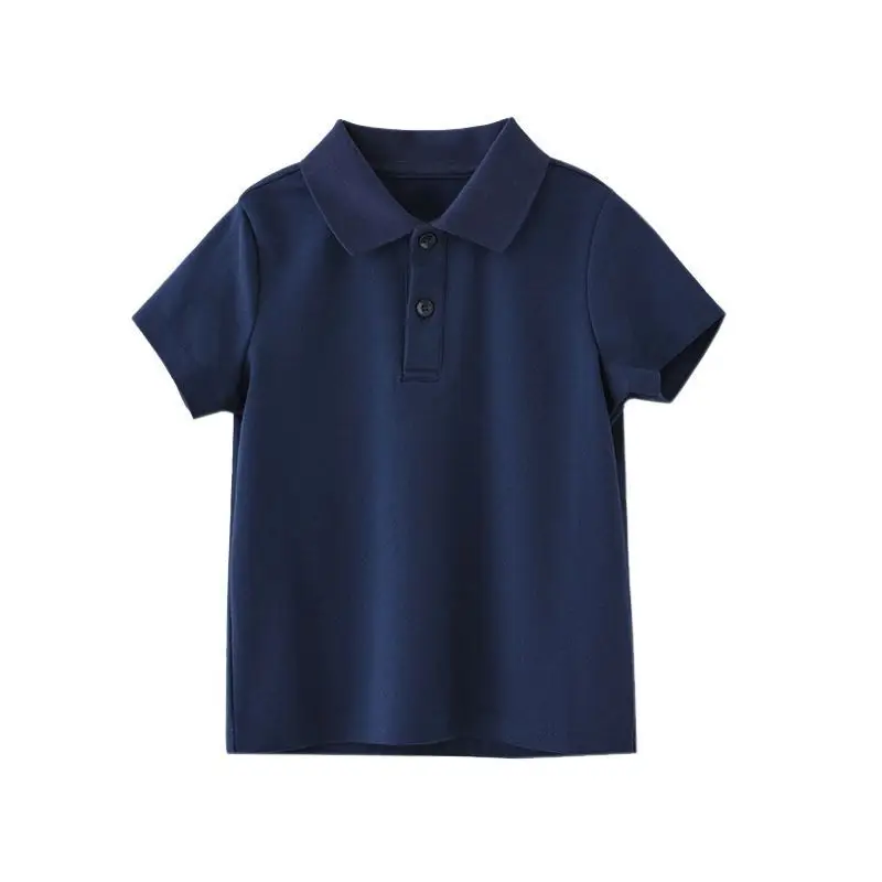 Children's Blue Polo T-Shirt Boys Girls Primary School Uniforms — feature 7