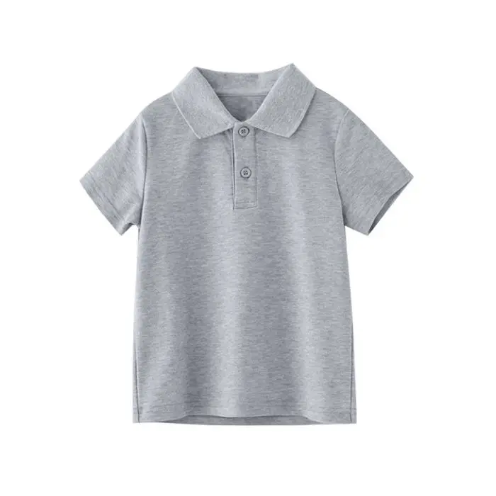 Children's Blue Polo T-Shirt Boys Girls Primary School Uniforms — feature 9