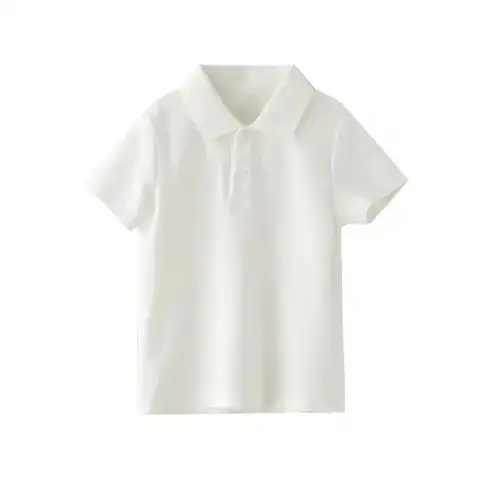 Children's Blue Polo T-Shirt Boys Girls Primary School Uniforms - Image 3