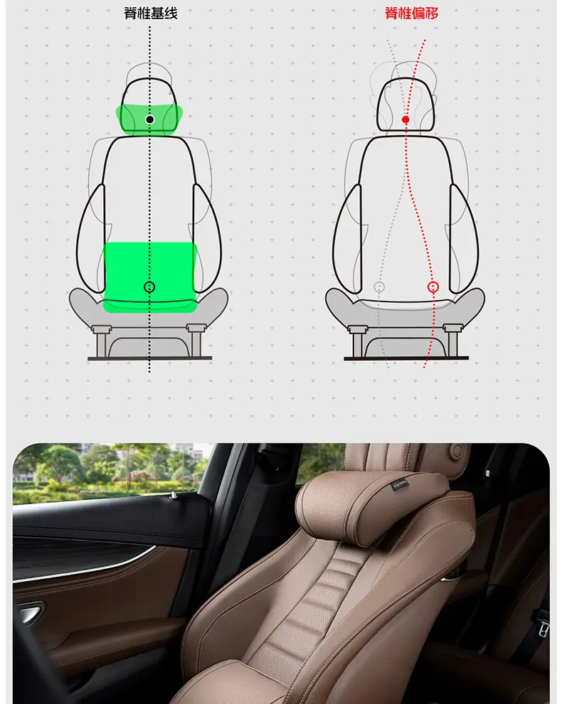Suitable for Chery Tiggo 8Plus Tiggo 7 Arrizo 5 Tiggo 5X3 Car Headrest Neck Pillow Qq Decorative Supplies — feature 10