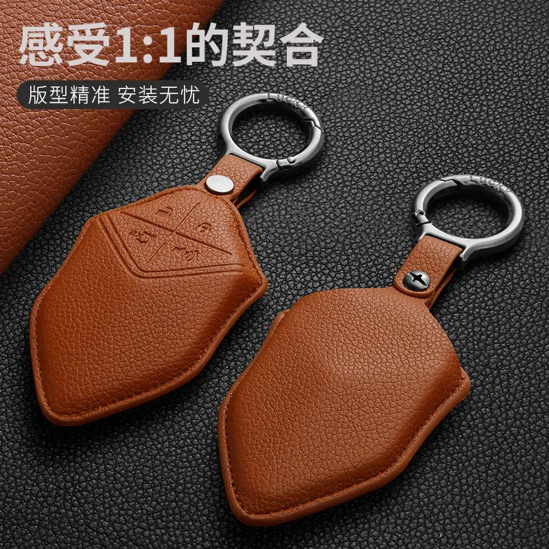 Deep Blue Key Ring with Leather Cover S7 S05 S07 - Image 5