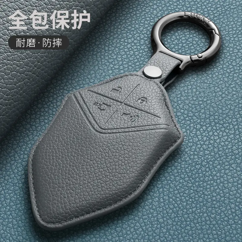 Deep Blue Key Ring with Leather Cover S7 S05 S07 - Image 6