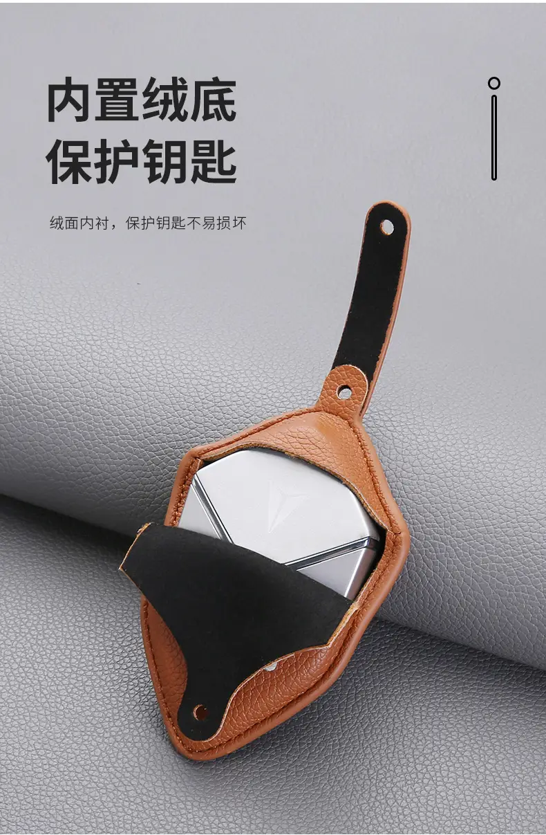 Deep Blue Key Ring with Leather Cover S7 S05 S07 — feature 9