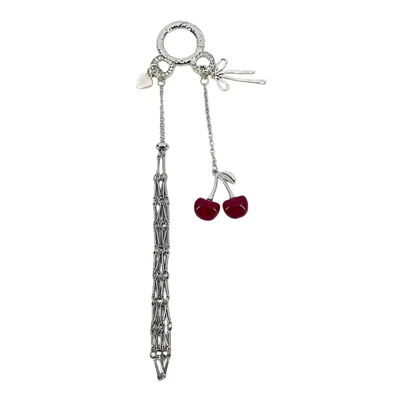 Cute Style High-End Personalized Love Mirror Pendant Stainless Steel Versatile Lipstick Mesh Keychain Pendant Wholesale Office, culture - Image 5