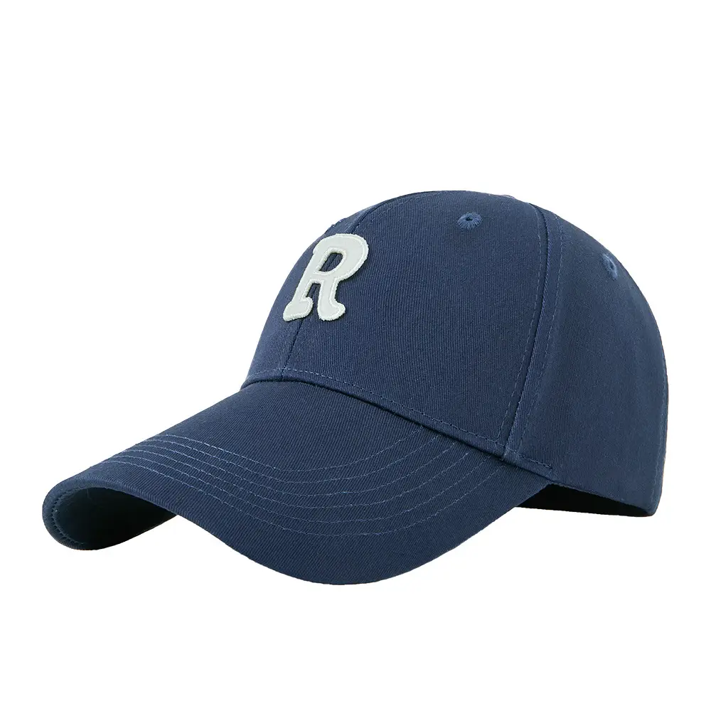 Women Men R Logo Cap with Extended Brim - Image 21