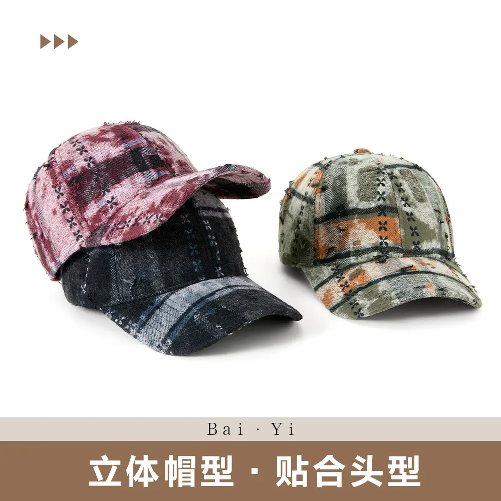 Winter Plaid Suede Cap for Women Middle Age Elderly - Image 5