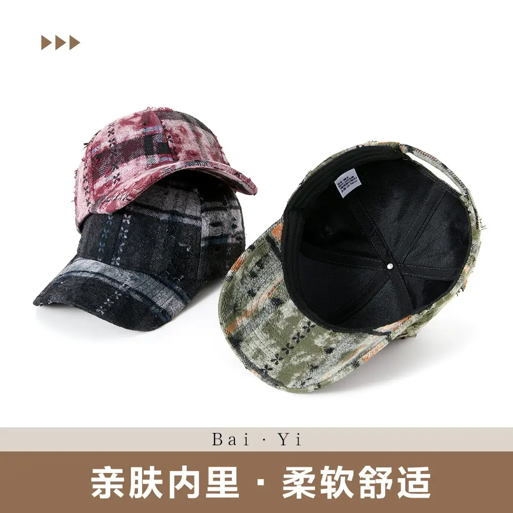 Winter Plaid Suede Cap for Women Middle Age Elderly - Image 6