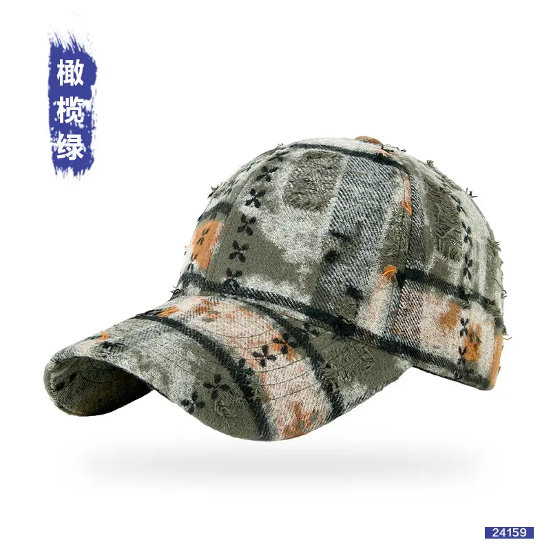 Winter Plaid Suede Cap for Women Middle Age Elderly - Image 3