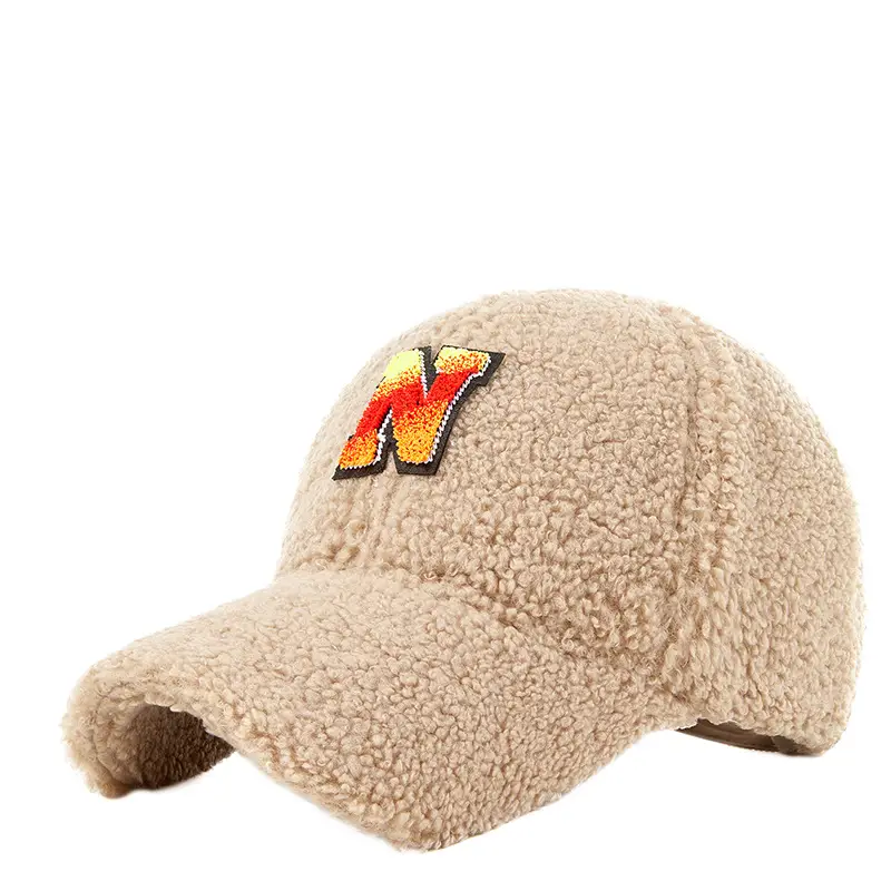 Men's Wool Letter Cap Autumn Winter Warm Gradient - Image 20