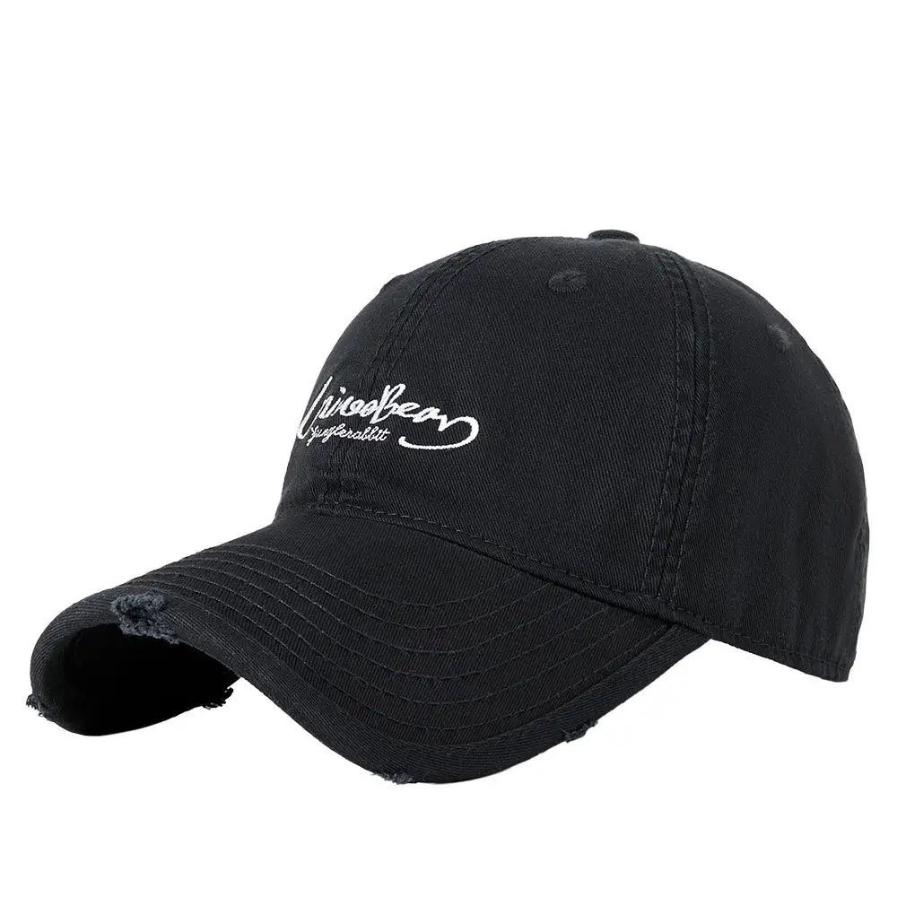 Men Letter Embroidered Baseball Cap Large Circumference Soft Brim - Image 14