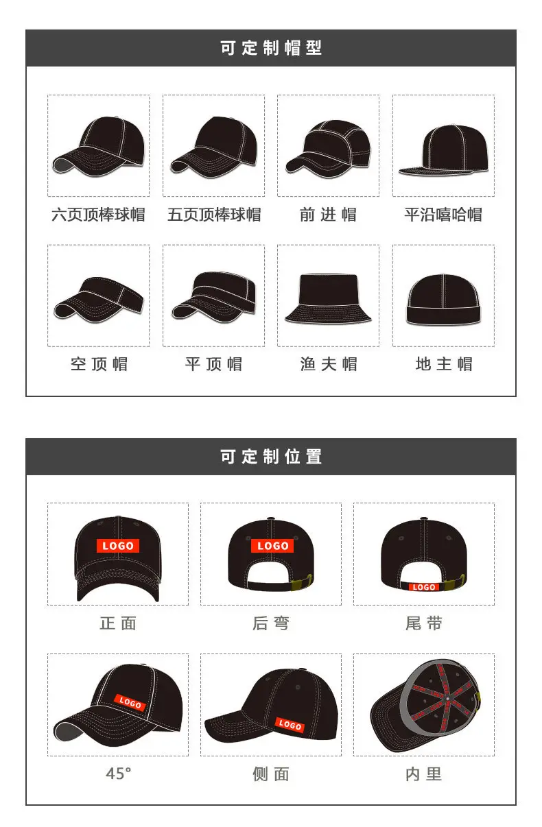 Men Letter Embroidered Baseball Cap Large Circumference Soft Brim — feature 17