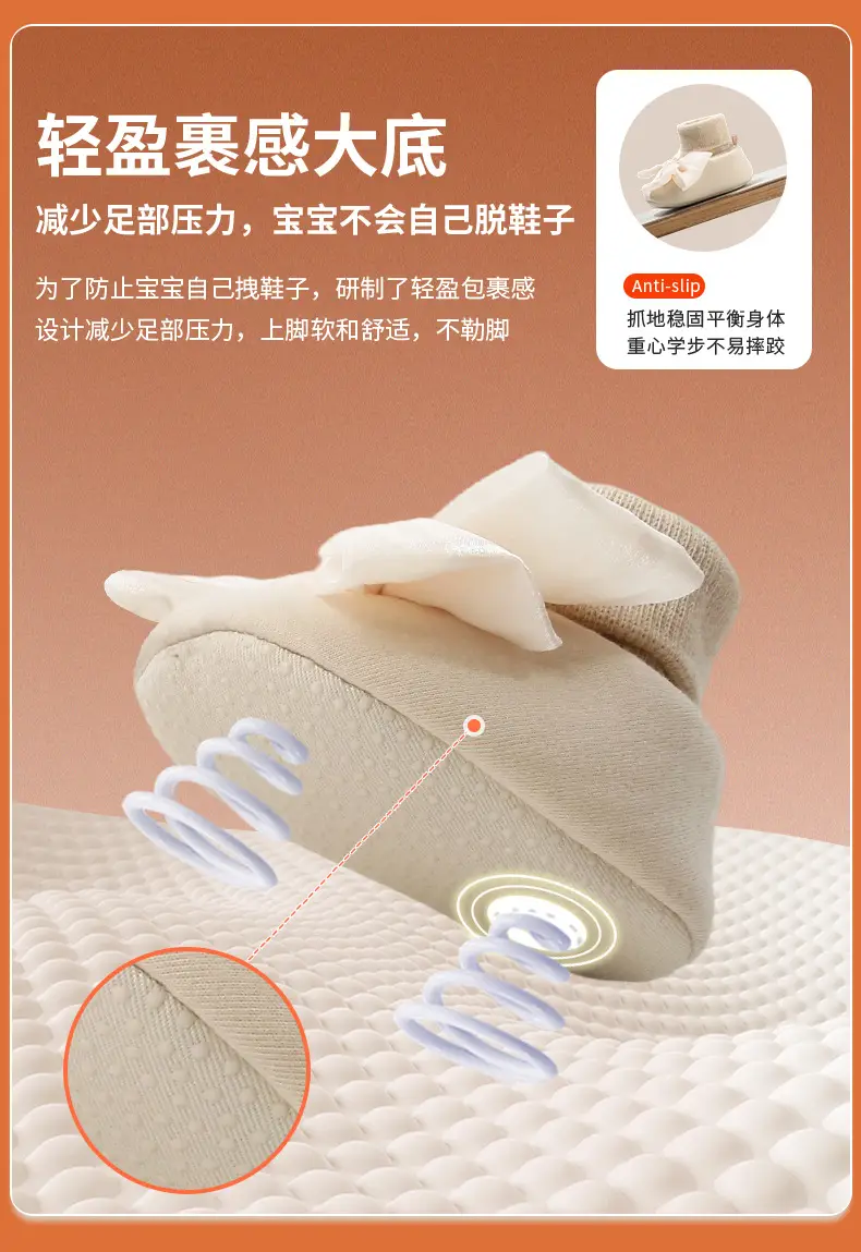 Winter Newborn Baby Shoes and Socks, Infant and Toddler Hug Shoes, Baby Girl's Velvet Thickeneded Shoes, Warm Cotton Shoes, Autumn and Winter Styles — feature 18