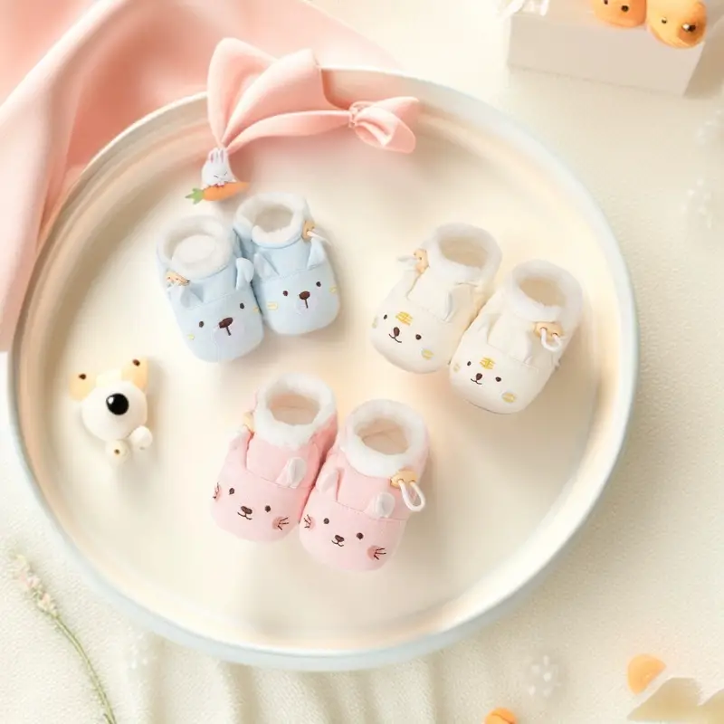 Baby Cartoon Embroidered Cotton Shoes for Kids