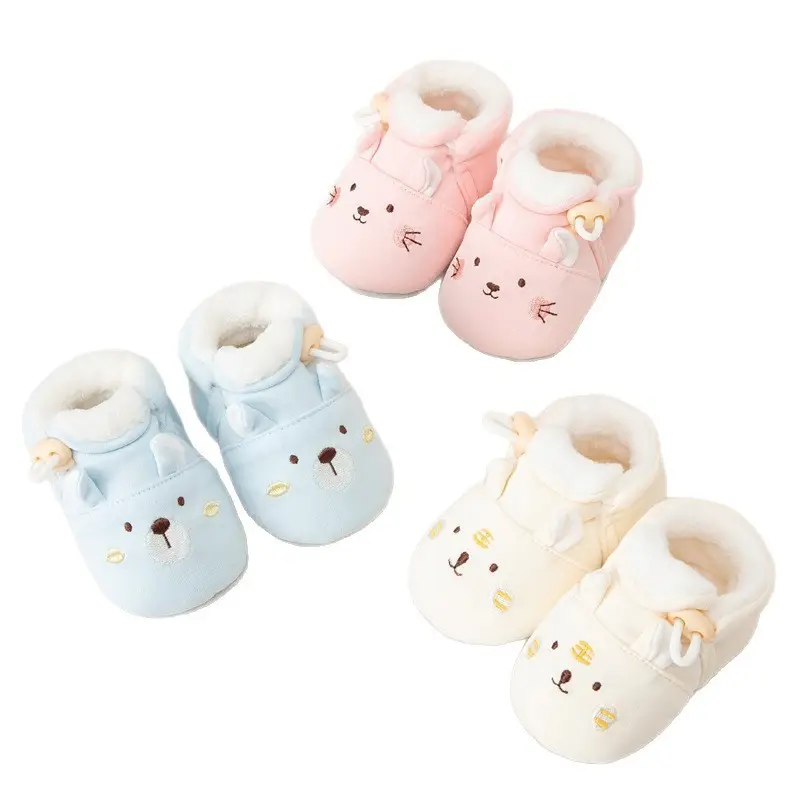 Baby Cartoon Embroidered Cotton Shoes for Kids