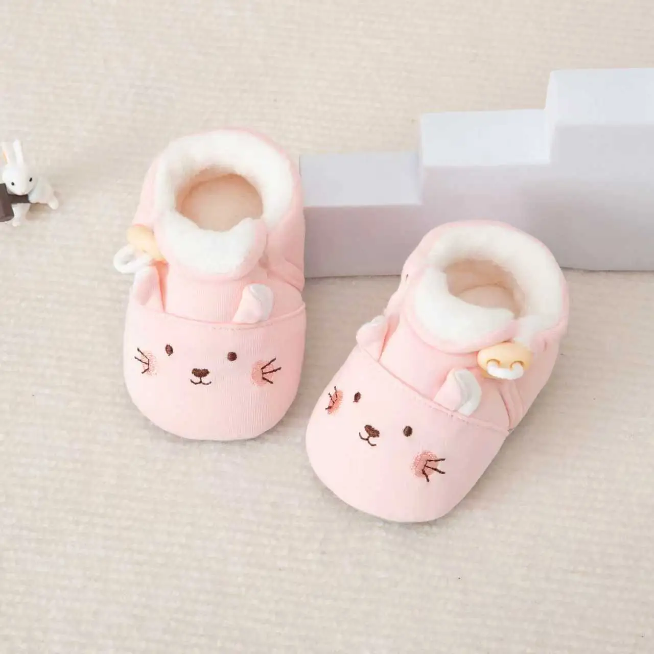 Baby Cartoon Embroidered Cotton Shoes for Kids