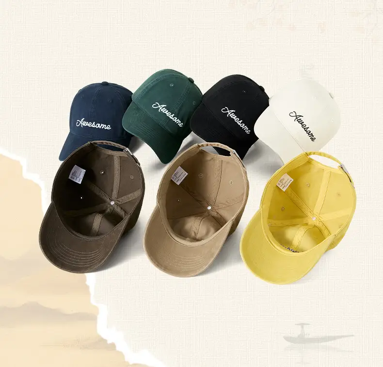 Men Cotton Baseball Cap with "Iwasame" Embroidery — feature 8