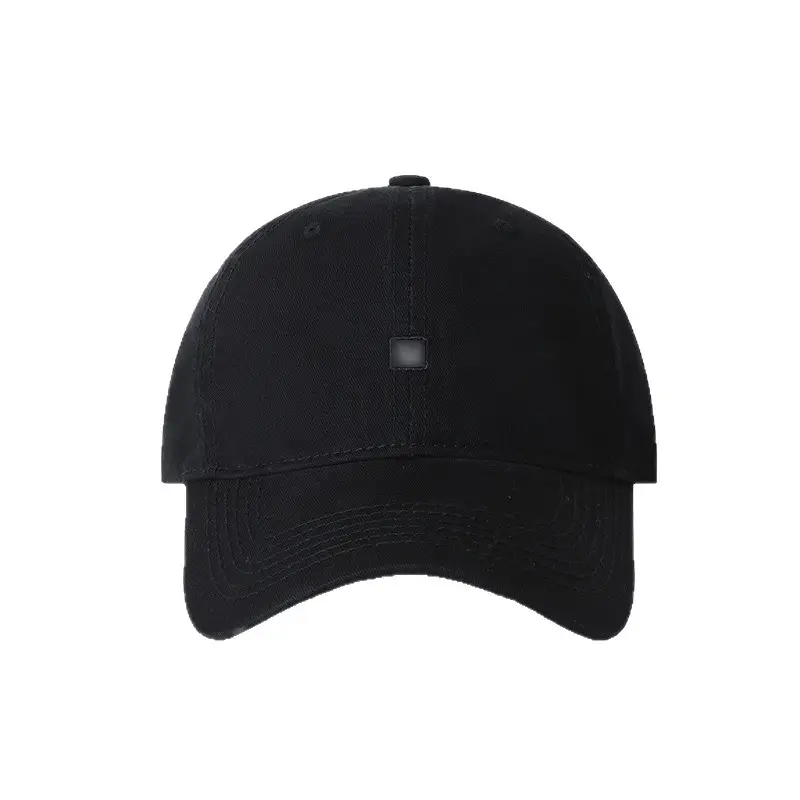 Black Embroidered Baseball Cap for Men - Image 11