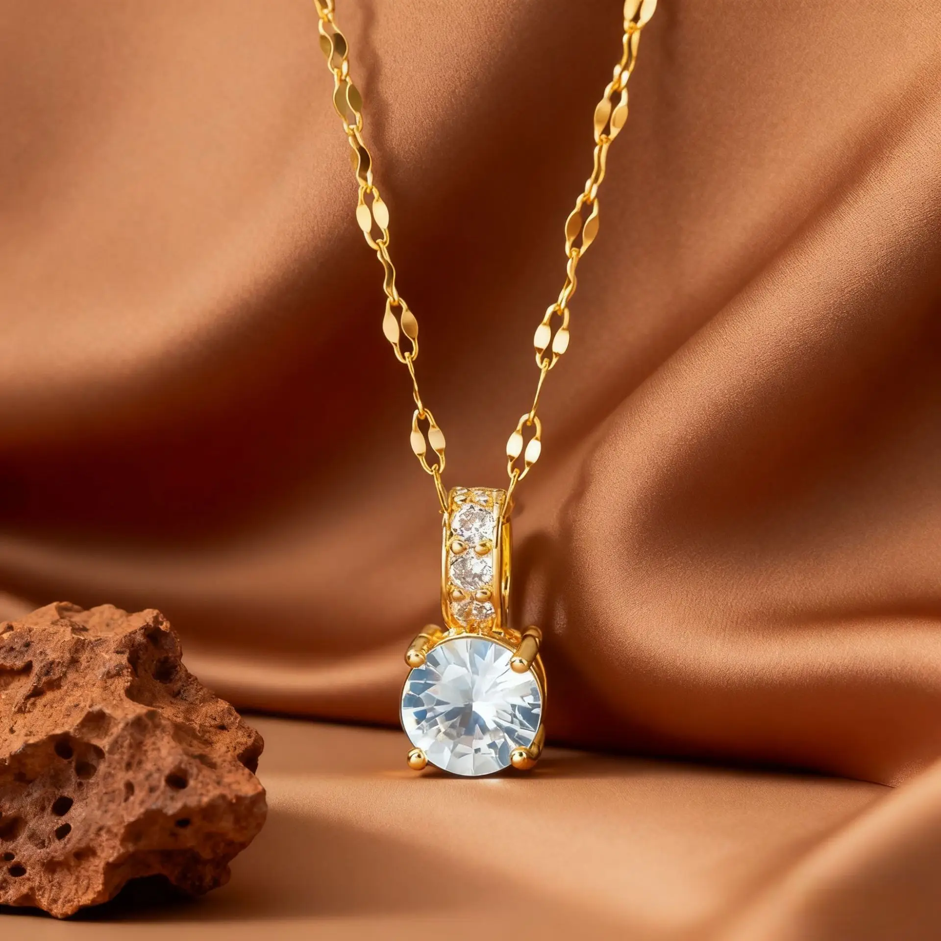 Cross-Border Geometric Zircon Necklace for Women - Image 6
